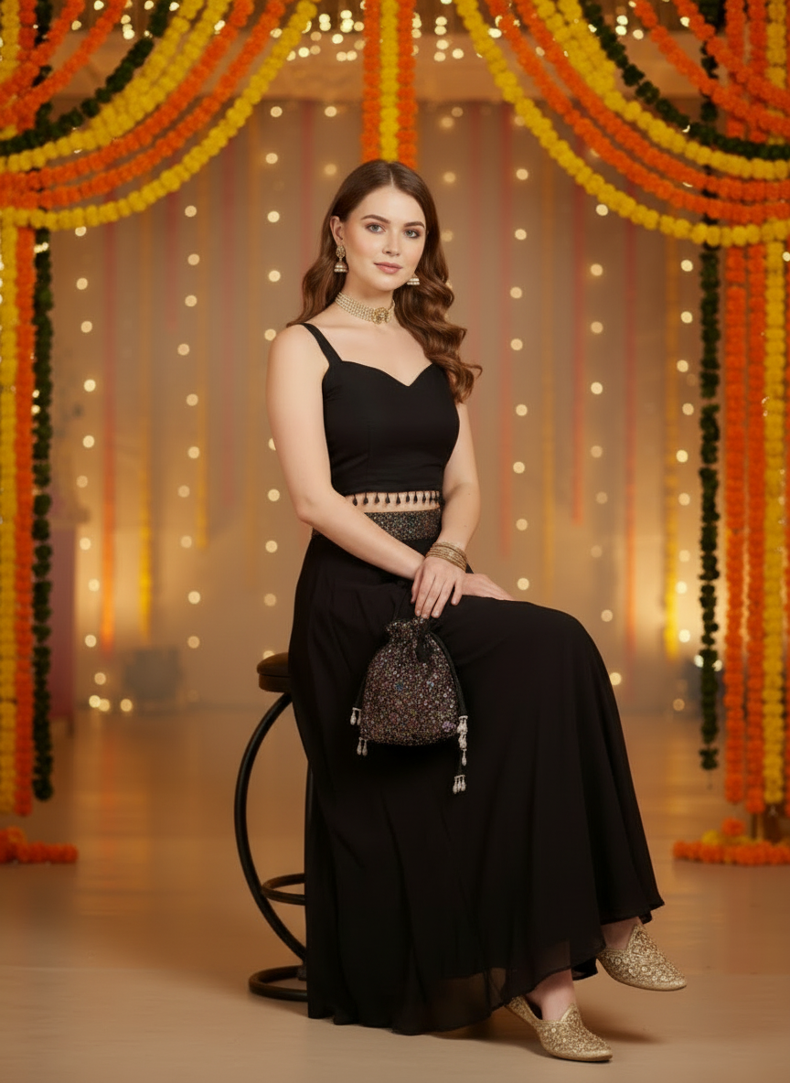 Crop Top With Skirt - Image 4
