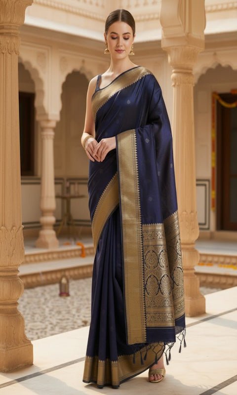 Banarasi Saree – Self Design Banarasi Silk Blend