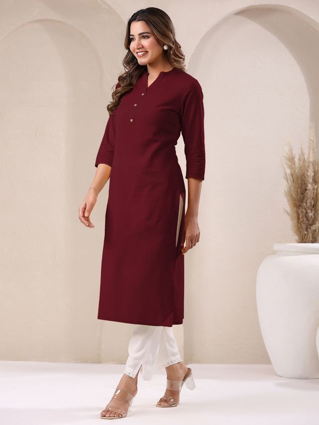 Kurti – Indian Maroon - Image 2
