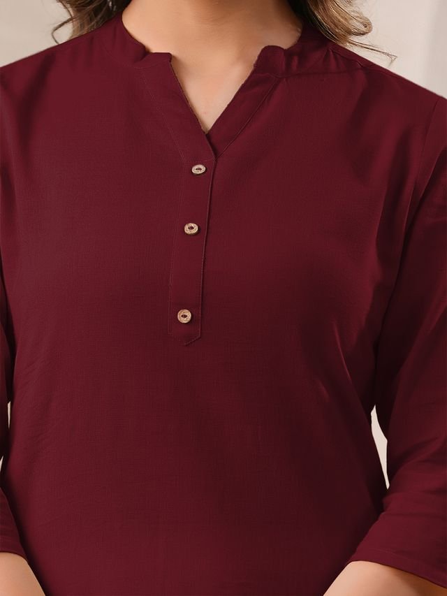 Kurti – Indian Maroon - Image 5