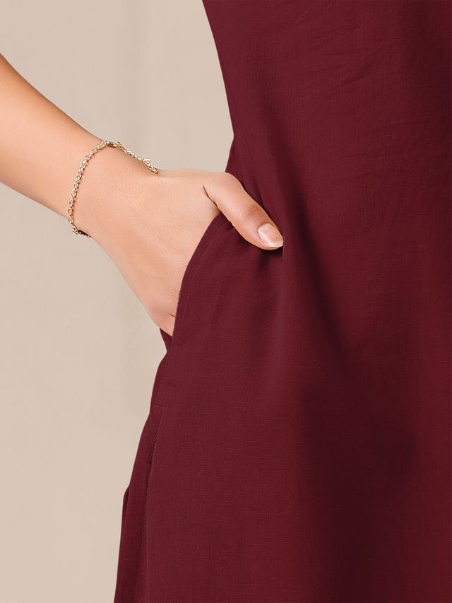 Kurti – Indian Maroon - Image 6