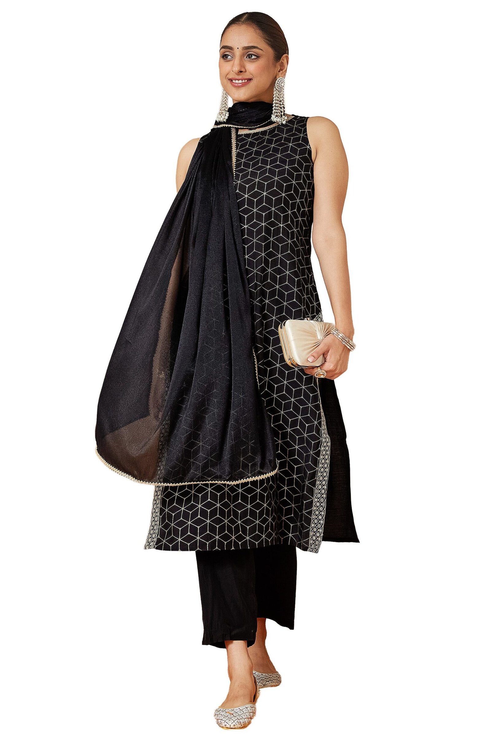 Kurta Set – Stylish Black Kurti - Image 2