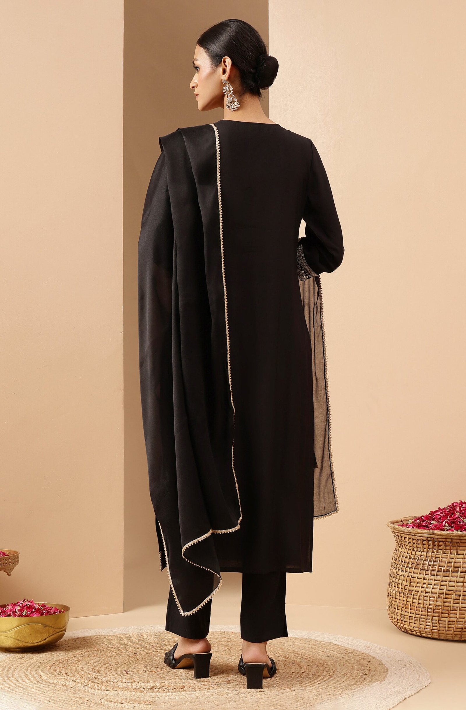 Kurta Set – Elegant Black Kurti - Image 3